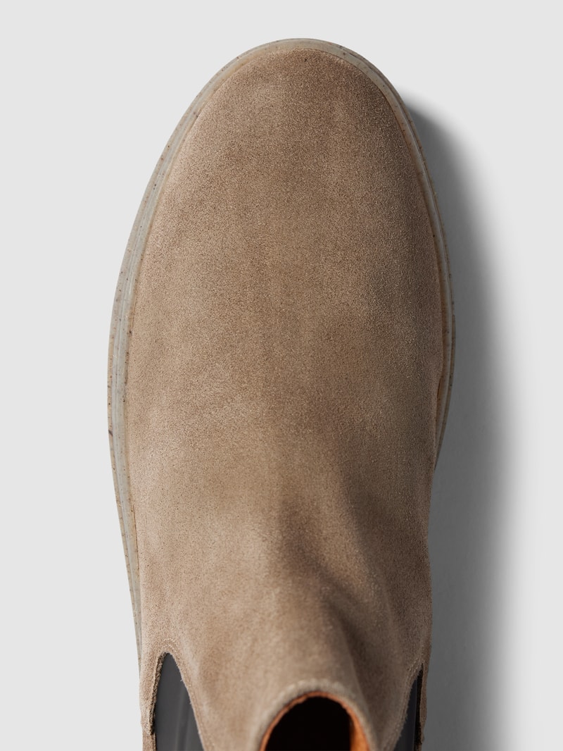 Chelsea Boots mit Label-Prägung Modell 'DIVO' in taupe