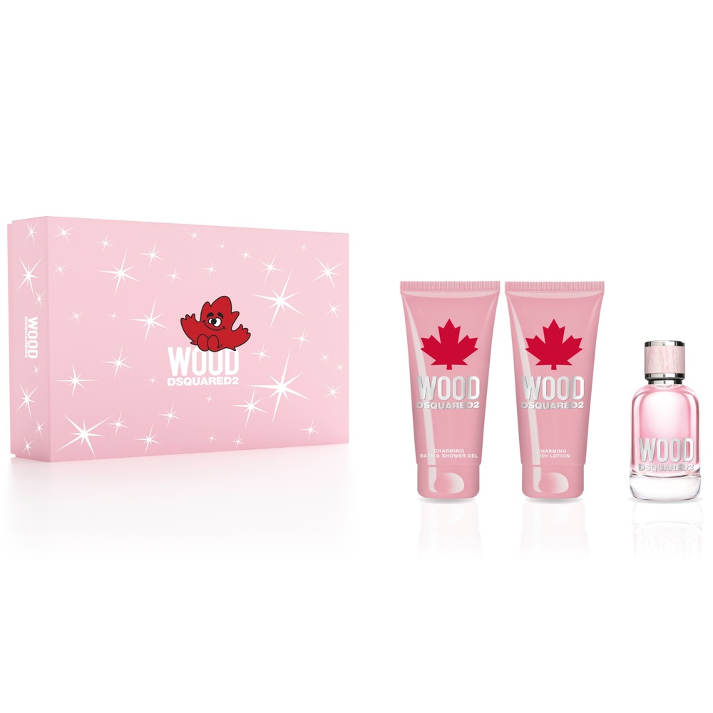 Dsquared2 Coffret DSQUARED2 WOOD Femme 50ml + 2 cadeaux Coffret Eau de Toilette + 2 cadeaux