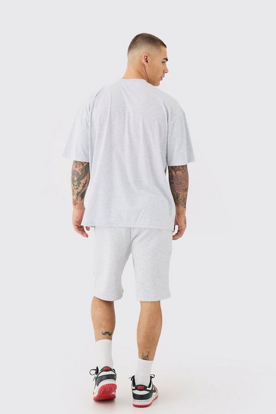 Oversize Man Graffiti T-Shirt und Shorts