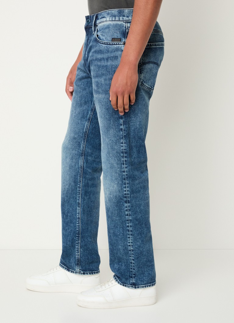 Jean G-Star RAW Mosa coupe droite, délavage foncé