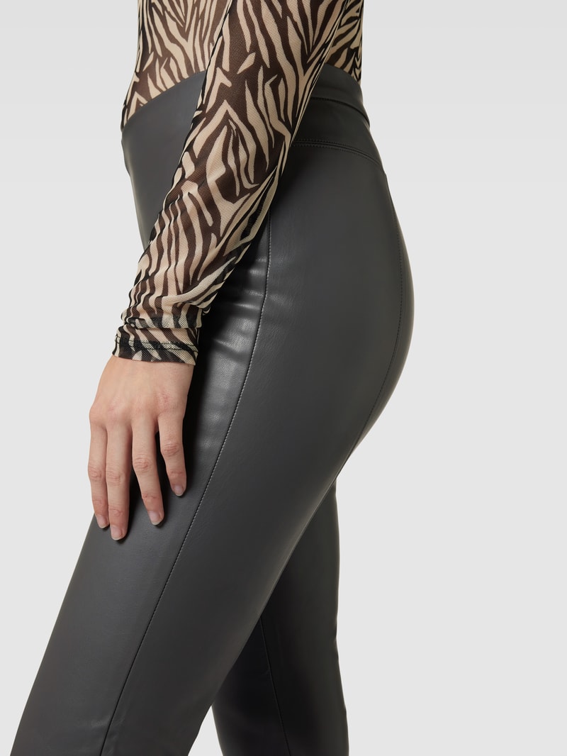 Leggings im unifarbenen Design Modell 'RESA' in anthrazit