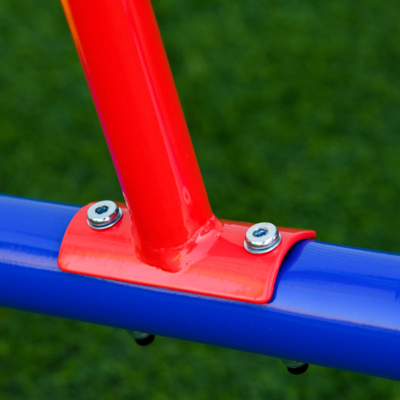 Outsunny Kinder Gartenwippe 360° drehbare Wippe Karussellwippe Metall Mehrfarbig