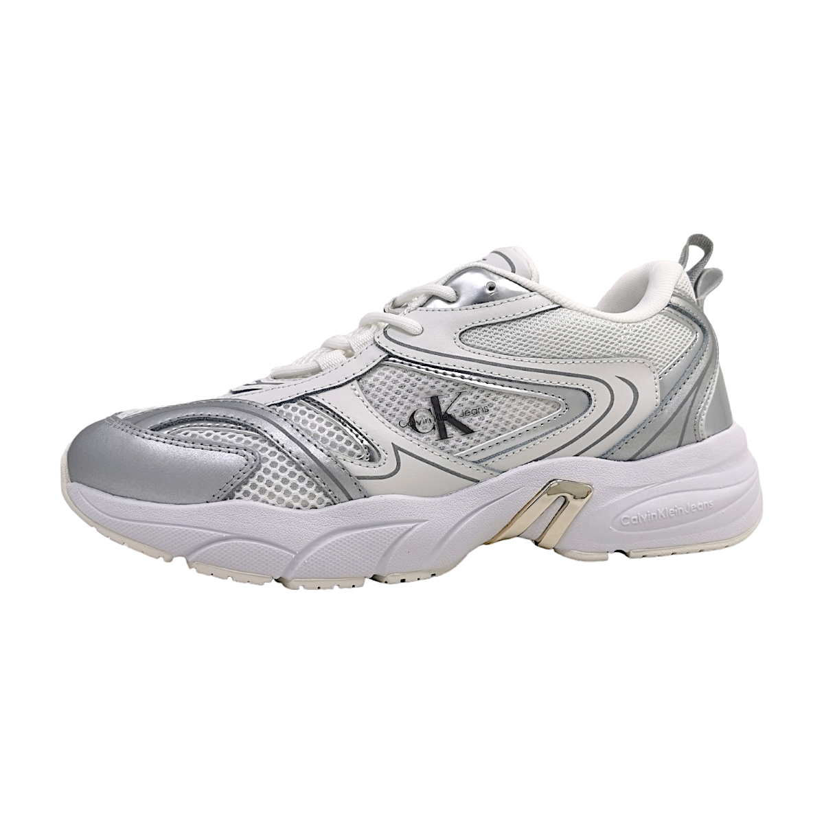 Calvin Klein Retro Tennis Low Lace YW0YW01381 Weiß 01V Bright White