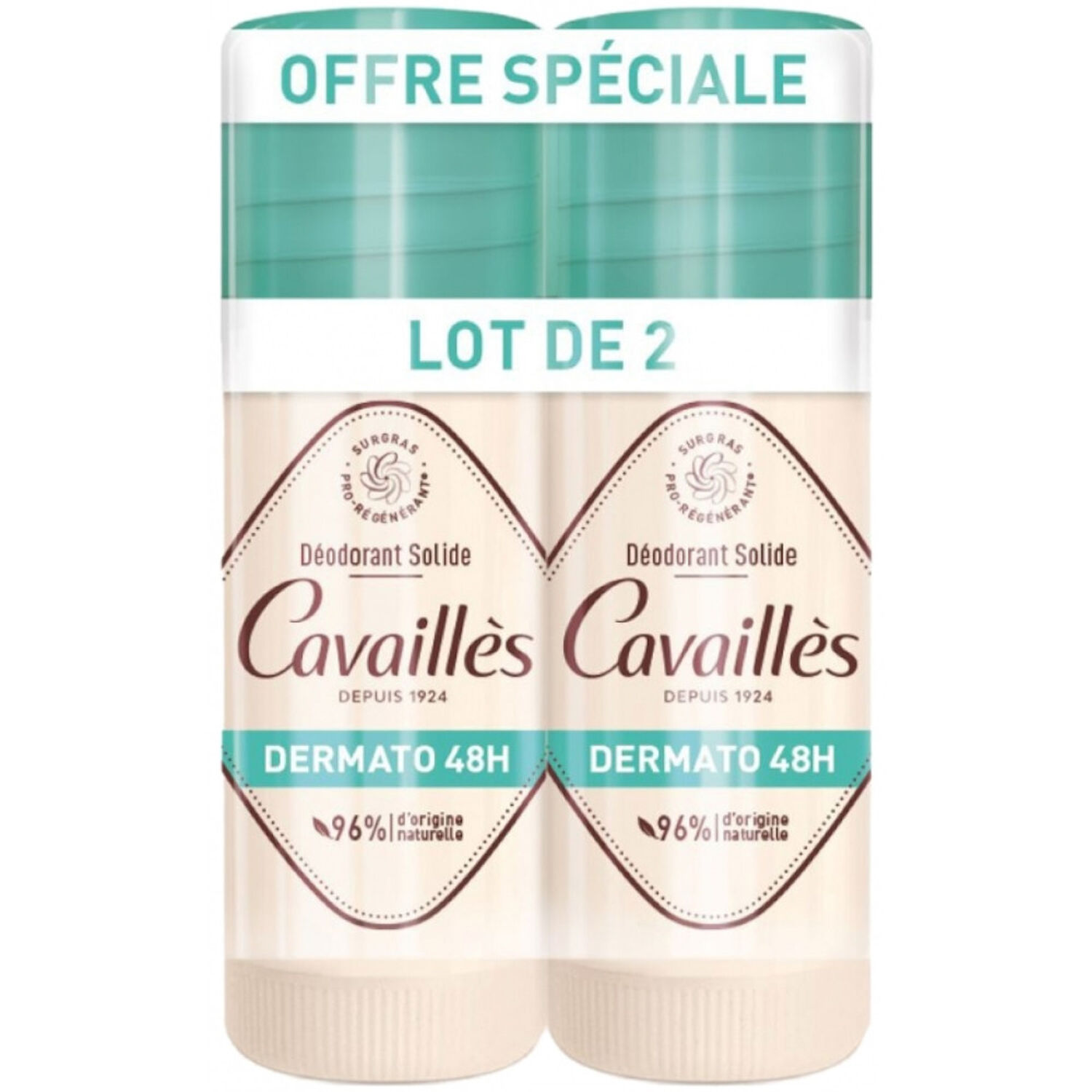 Cavaillès Dermato 48h Déodorant Stick 2x 40 ml