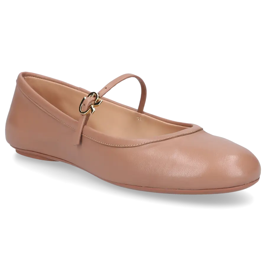 Gianvito Rossi - Riemchenballerinas CARLA Nappaleder - braun