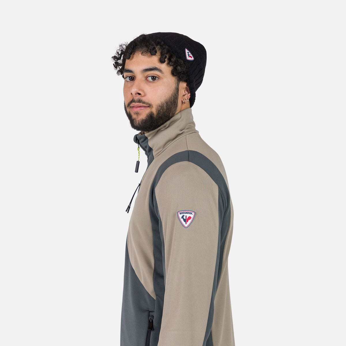 Herrenfleecejacke mit durchgehendem Reißverschluss Diretta