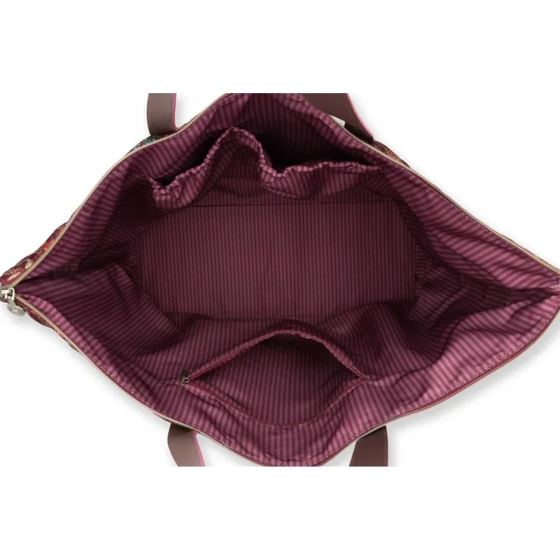 Pip Studio Tilda Tote Bag Querida Quilted Velvet - Red