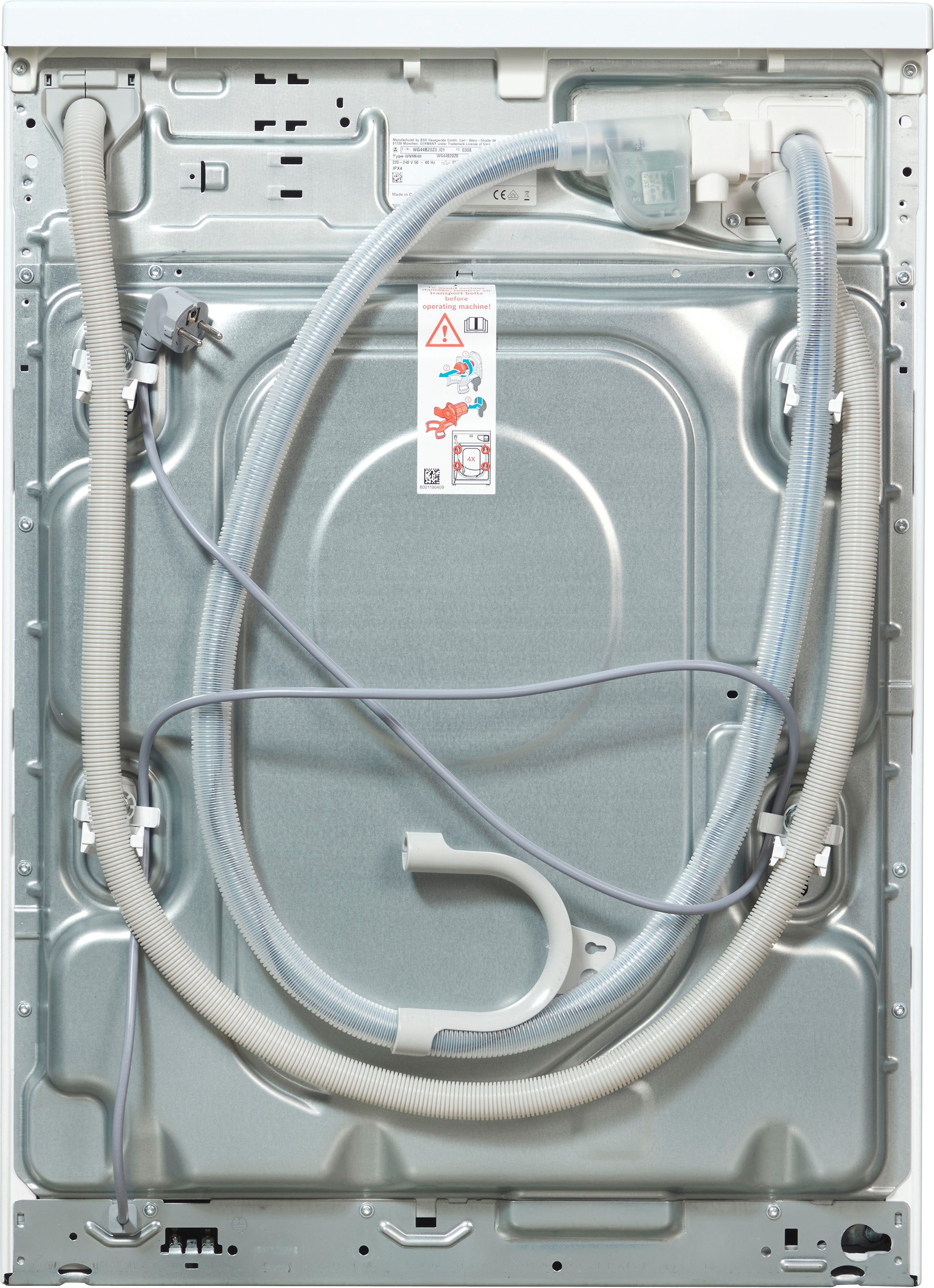 SIEMENS Waschmaschine iQ700 WG44B20Z0, 9 kg, 1400 U/min, smartFinish – glättet dank Dampf sämtliche Knitterfalten