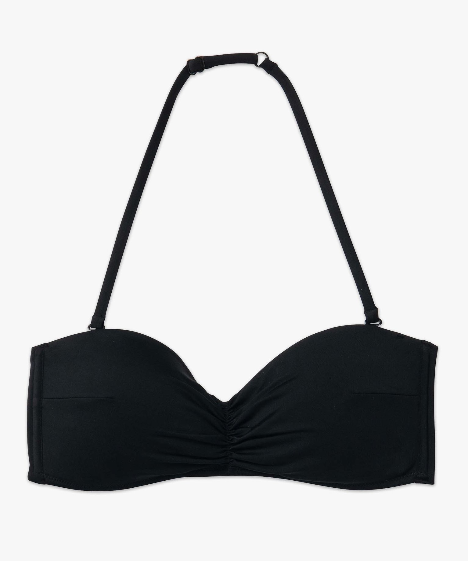 Haut de maillot de bain femme forme bandeau avec bretelles a... noir | GEMO