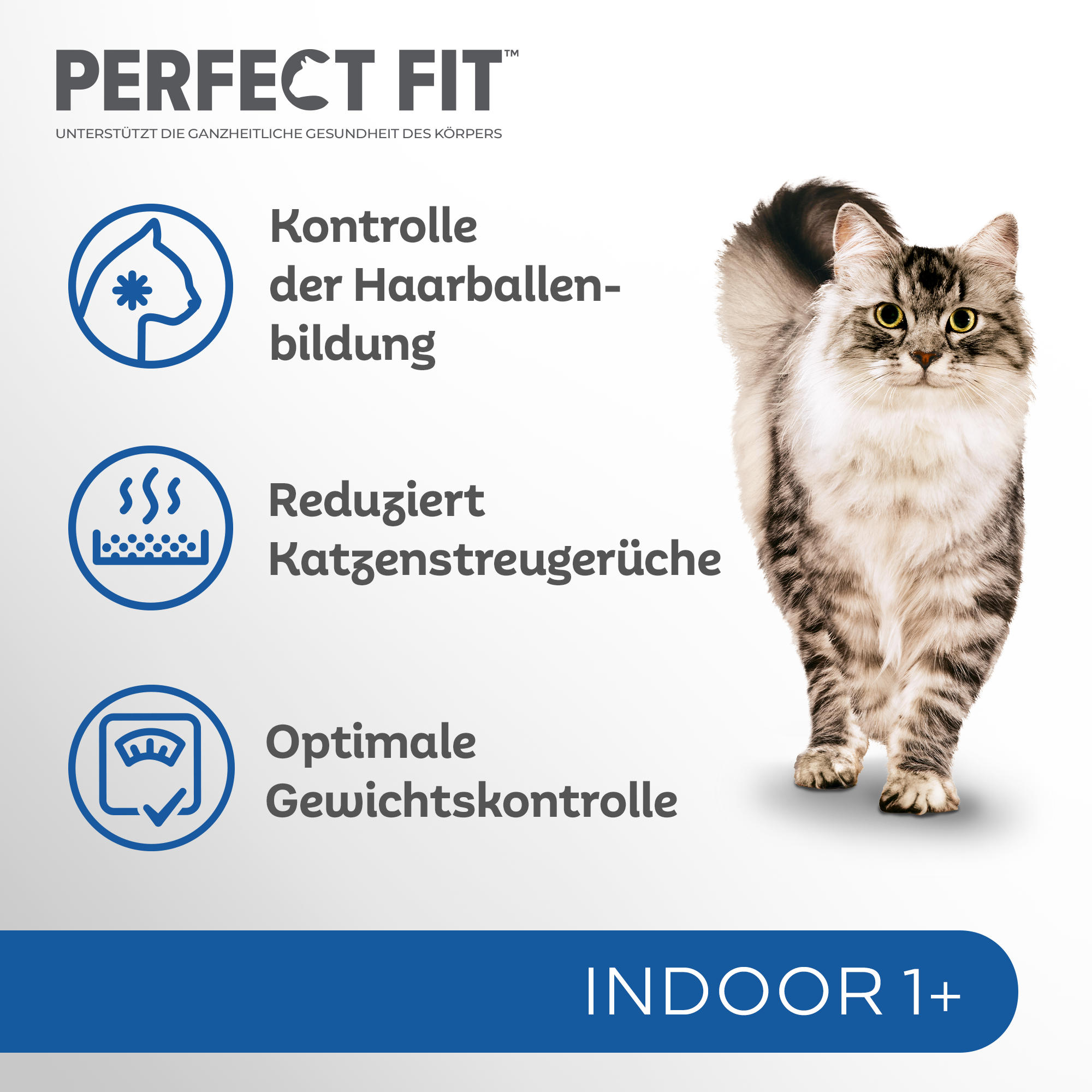 PERFECT FIT Trockenfutter PERFECT FIT Indoor 1+ Huhn 5x1,4 kg