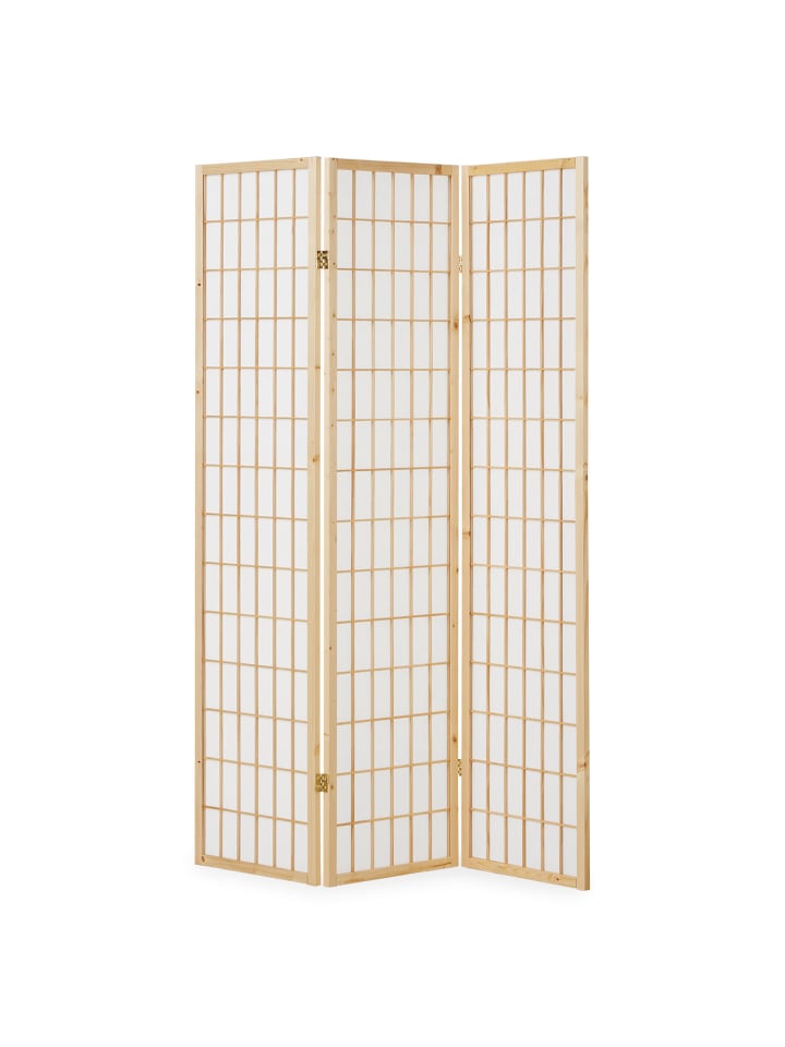 Homestyle4u 3-tlg. Paravent in Braun 132x175 günstig kaufen onesize