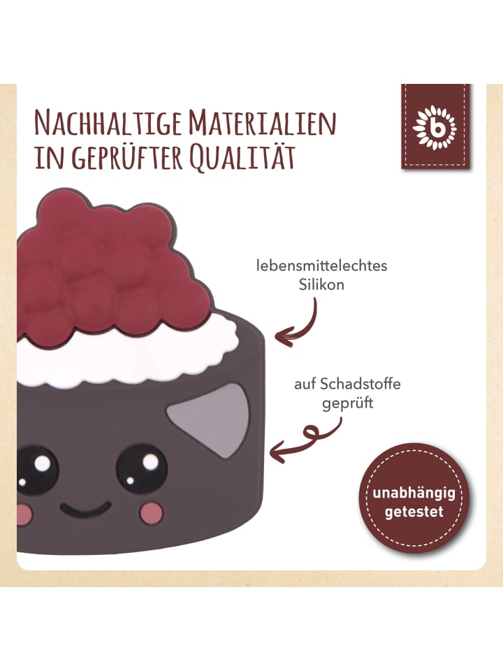 Bieco Spielwaren Beißring Silikon Torte - ab Geburt in Braun günstig kaufen onesize