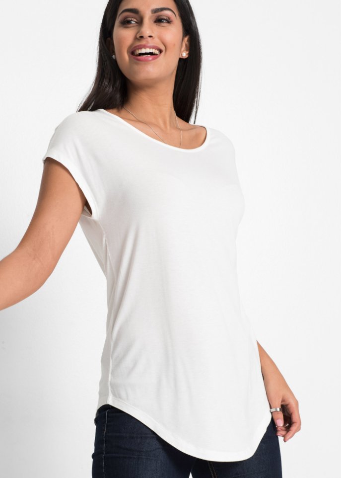 Shirt mit Häkeleinsatz