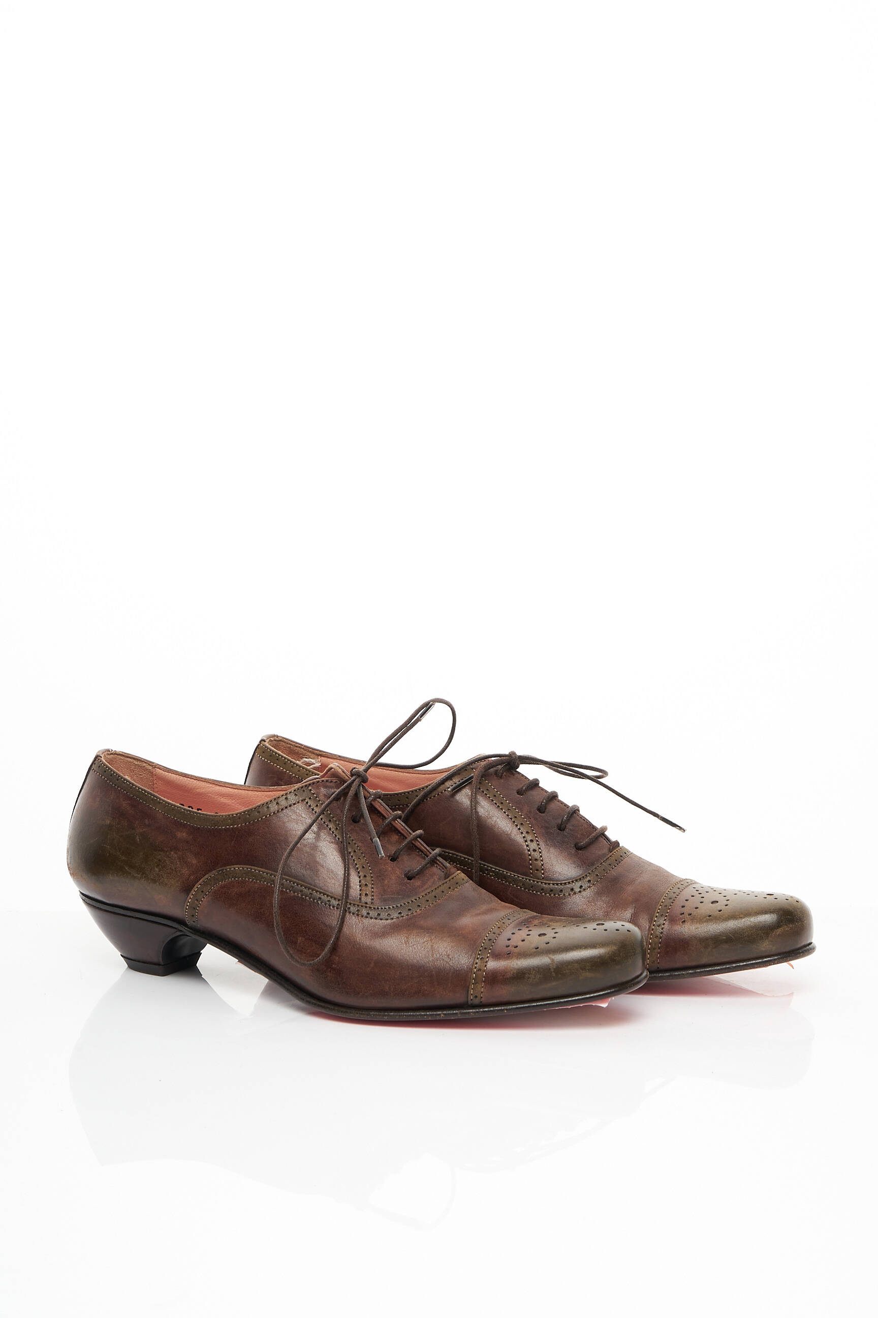 Santoni Derby Femme couleur marron