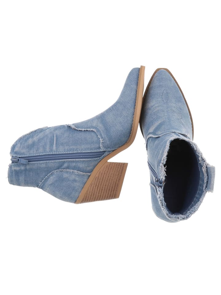Ital-Design High Heel in Hellblau günstig kaufen