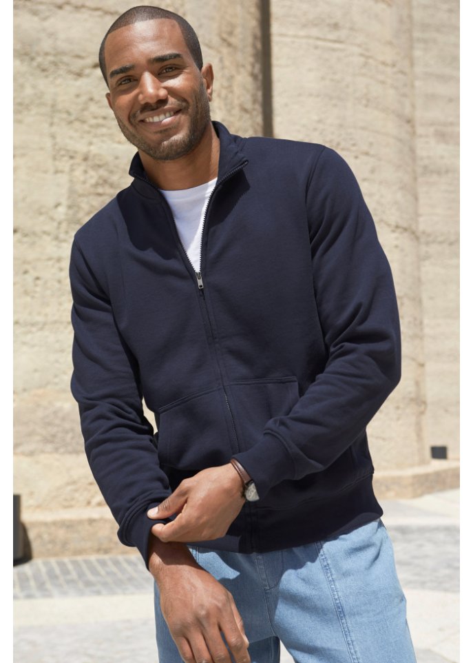 Sweatjacke mit Stehkragen
