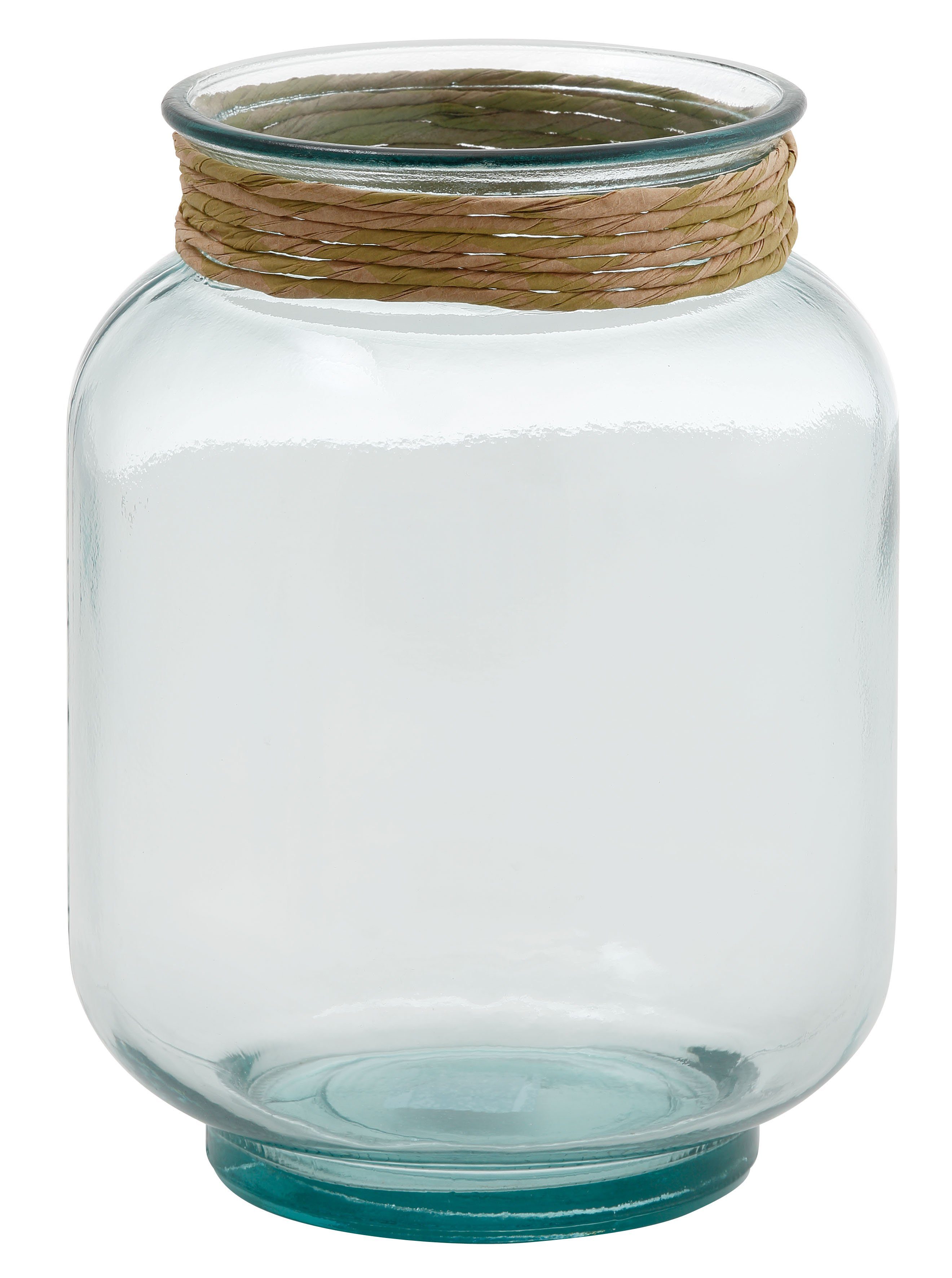 OTTO products Tischvase Beelia (1 St), Dekovase, aus recyceltem Glas, Höhe ca. 25 cm, Ø ca. 20 cm