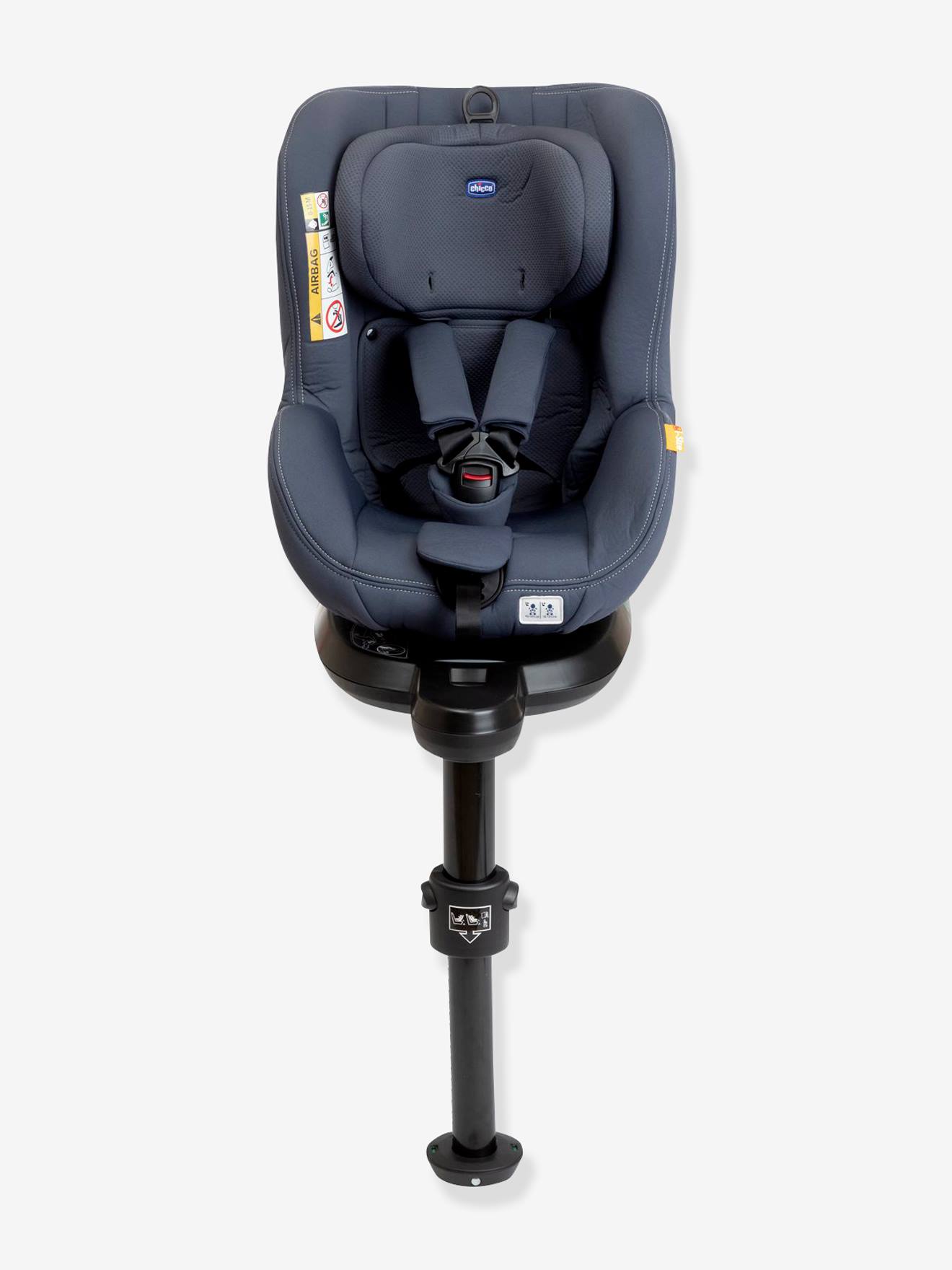 Siège-auto rotatif CHICCO Seat2Fit i-Size 45 à 105 cm, équivalence groupe 0+/1 india ink