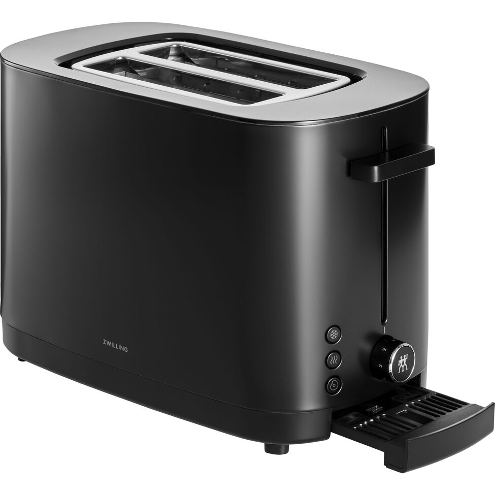 Toaster, 2 Schlitze kurz, Schwarz