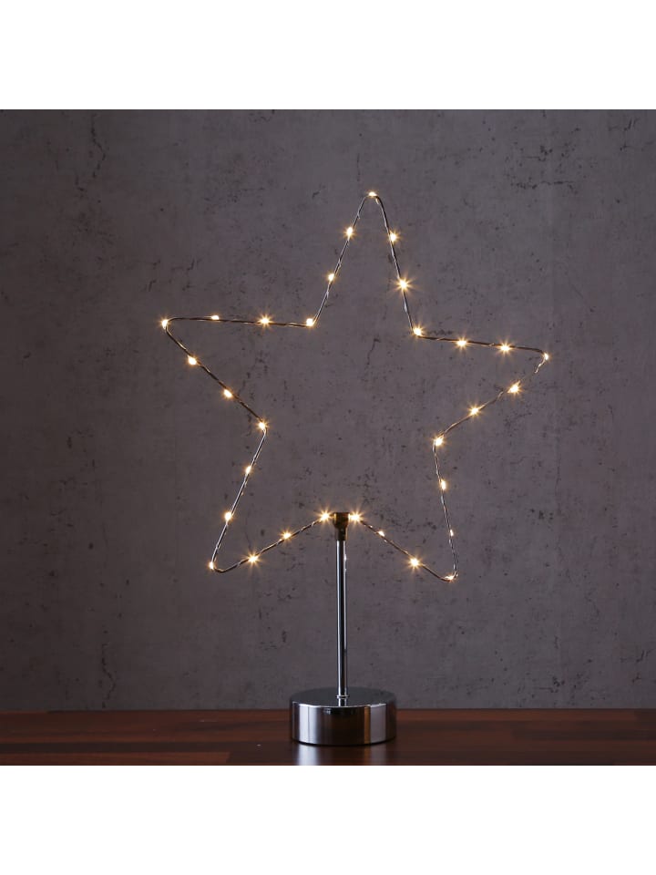 MARELIDA LED Stern/Herz LED Kombileuchte 50cm in silber günstig kaufen onesize