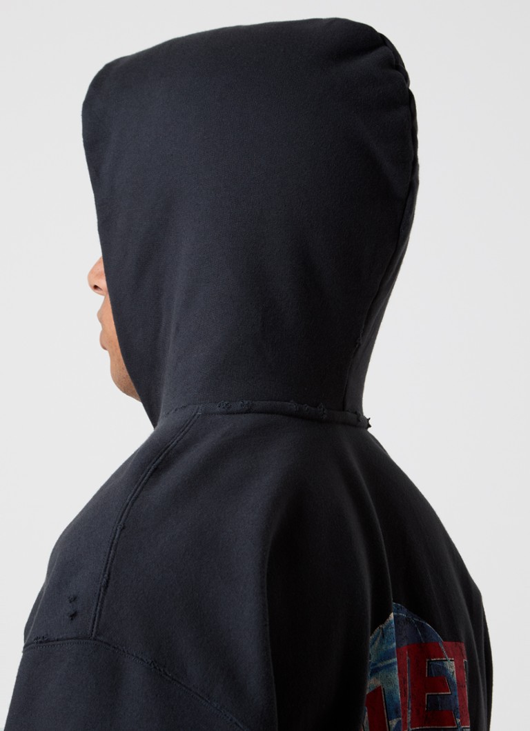 Balenciaga pulóver logóval és hátulnyomattal
