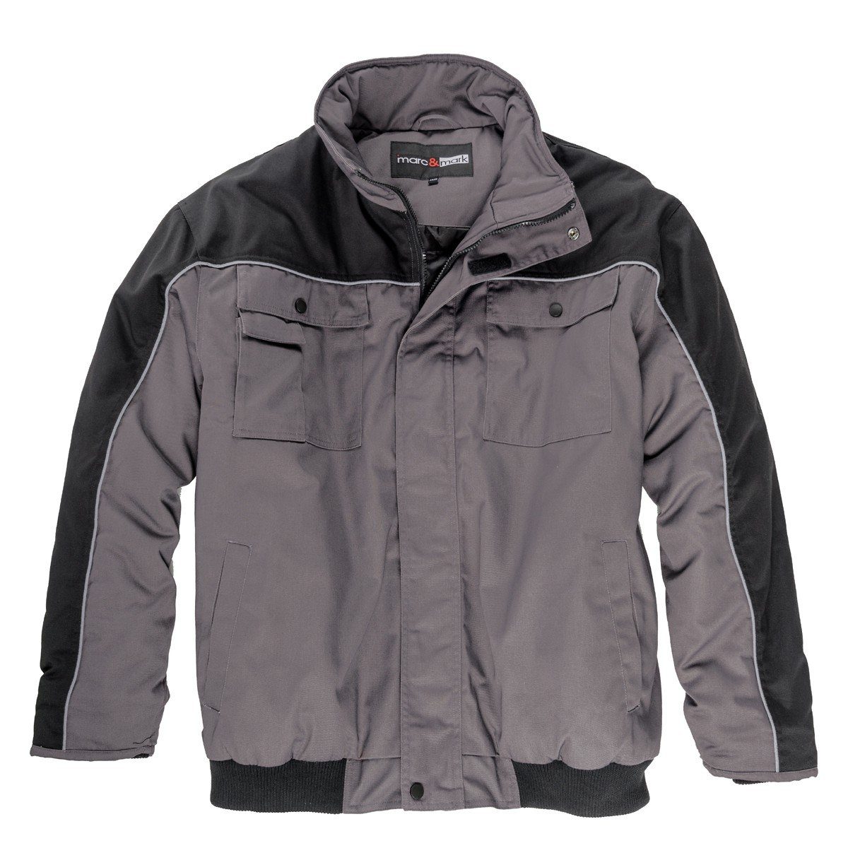 ABRAXAS Arbeitsjacke Marc&Mark Bomber-Arbeitsjacke XXL anthrazit-schwarz
