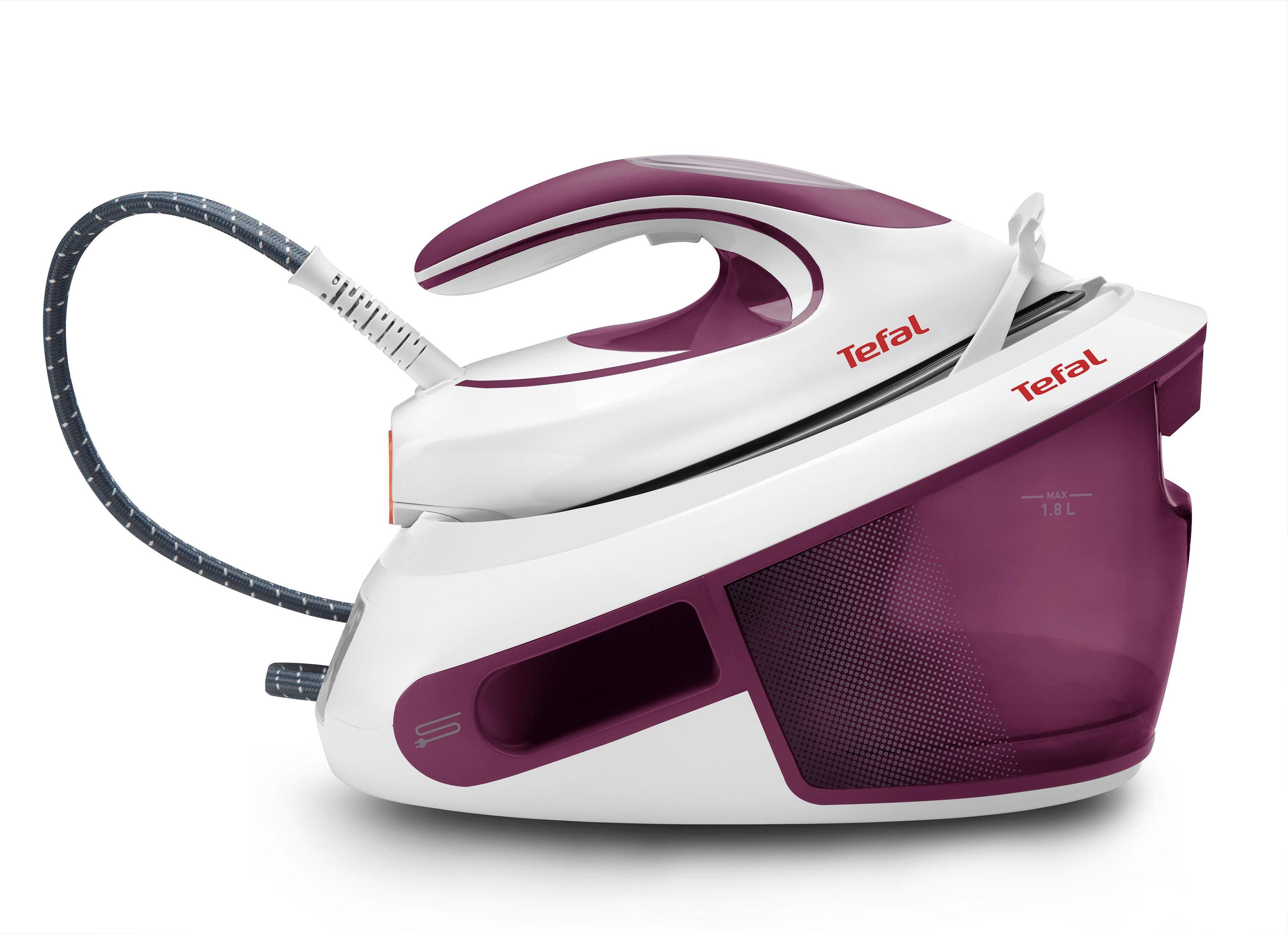 Tefal Dampfbügelstation SV8054 Express Anti-Calc, 1800 ml Wassertank, 2800 W, 6,5-Bar, optimale Dampf-/Temperaturkombi für alle Stoffarten