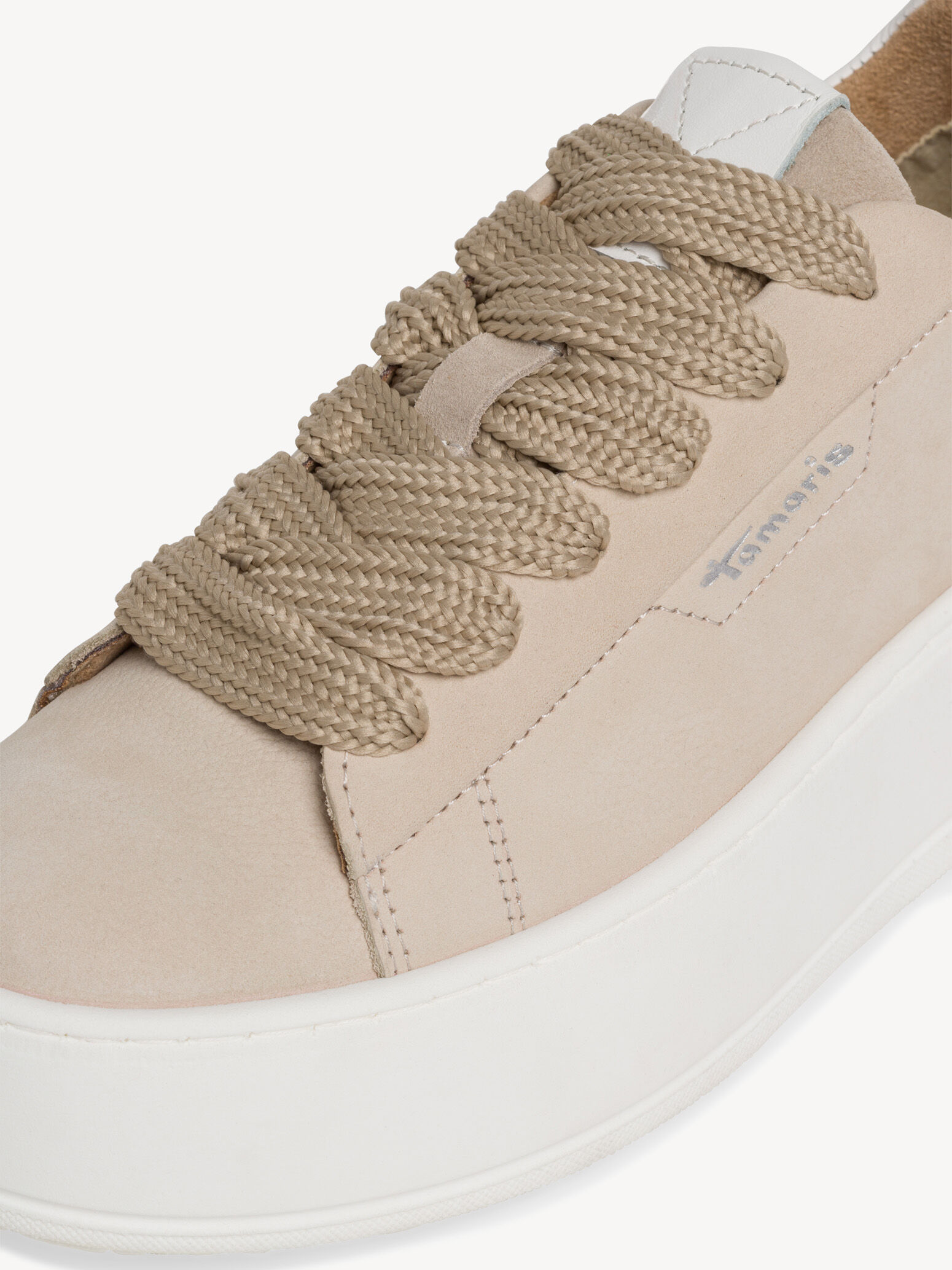 Basket en cuir - beige