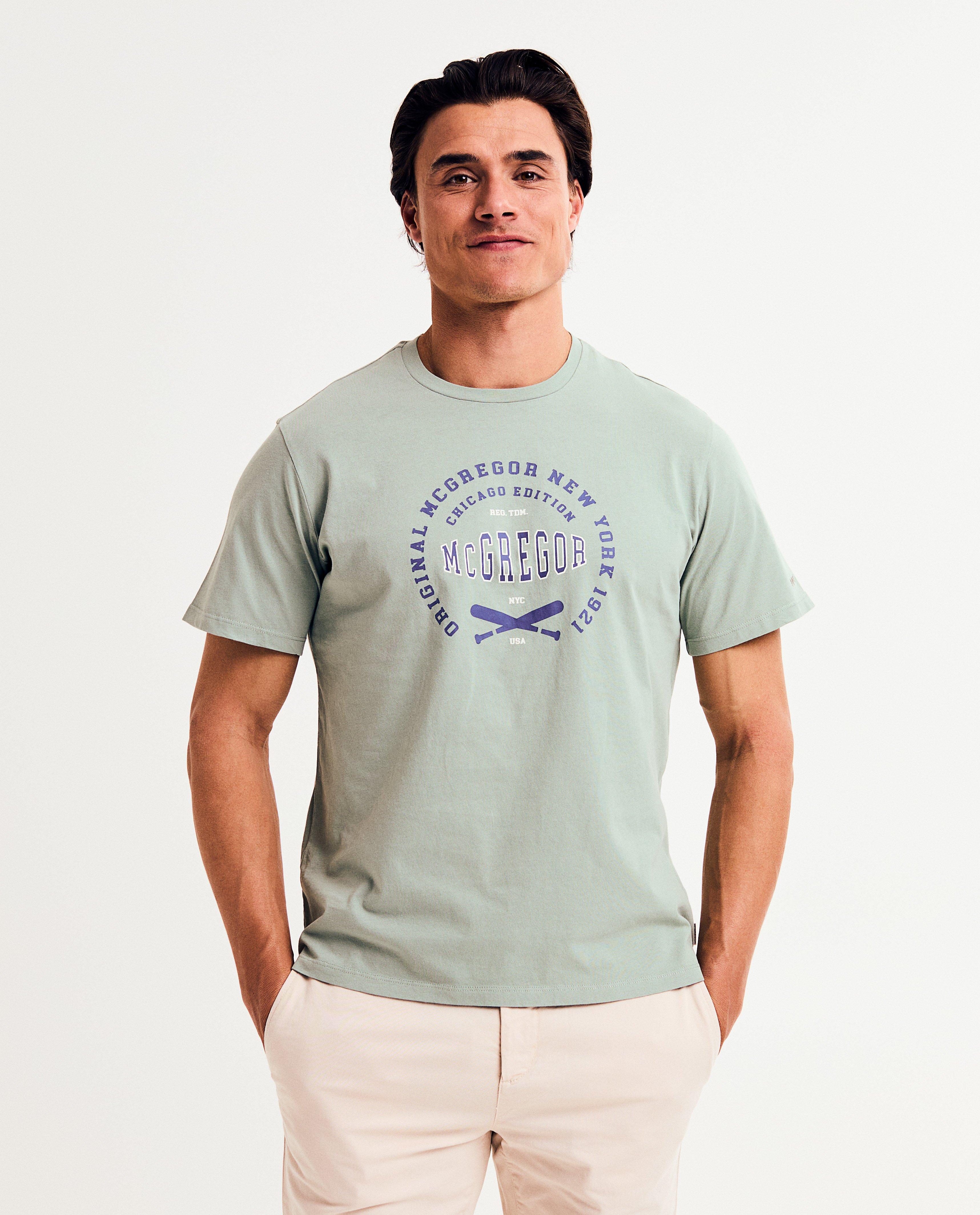Tricou McGregor cu inscripție verde deschis