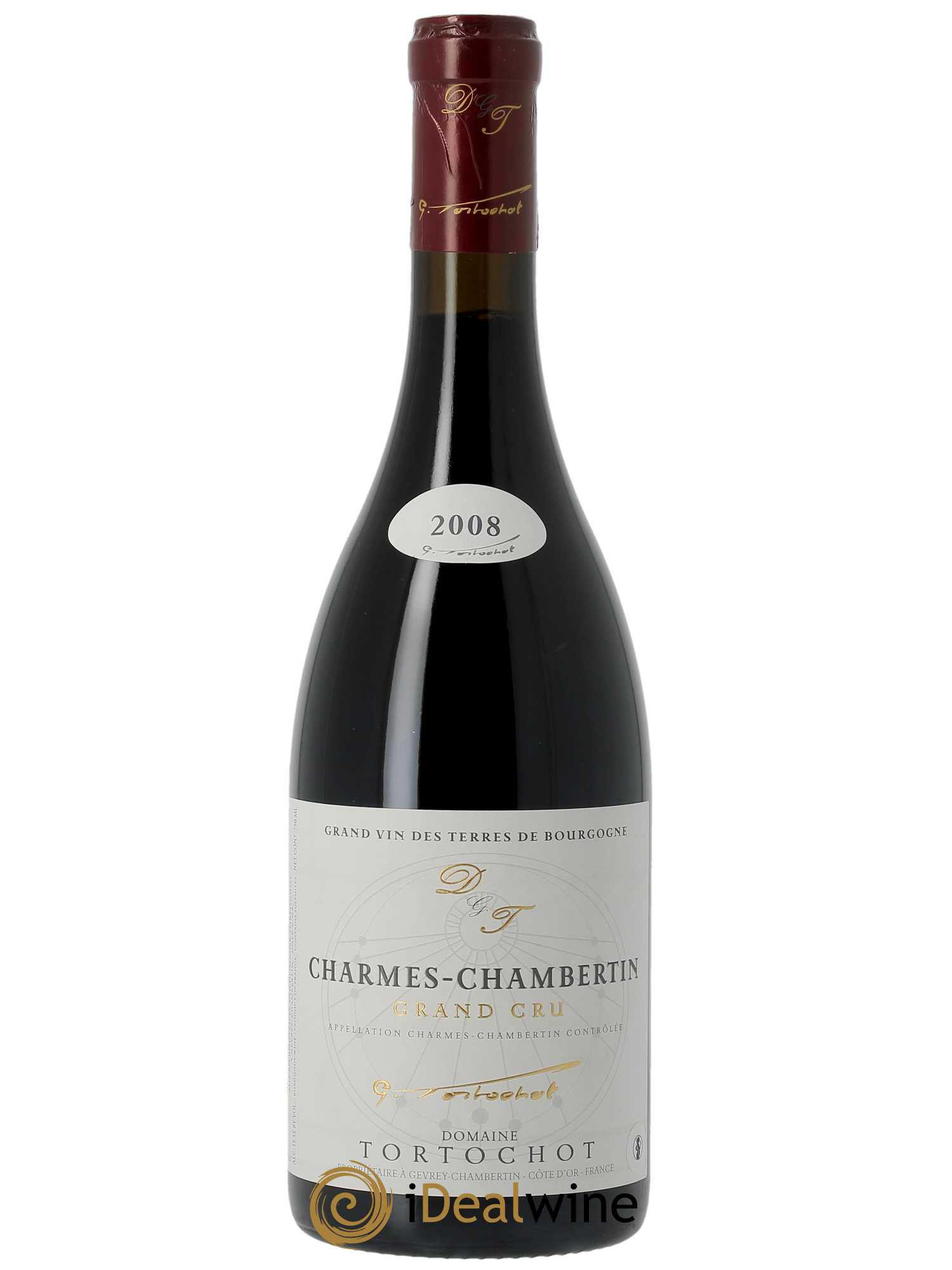 Charmes-Chambertin Grand Cru Tortochot (Domaine)  2008 - Lot de 1 Bouteille