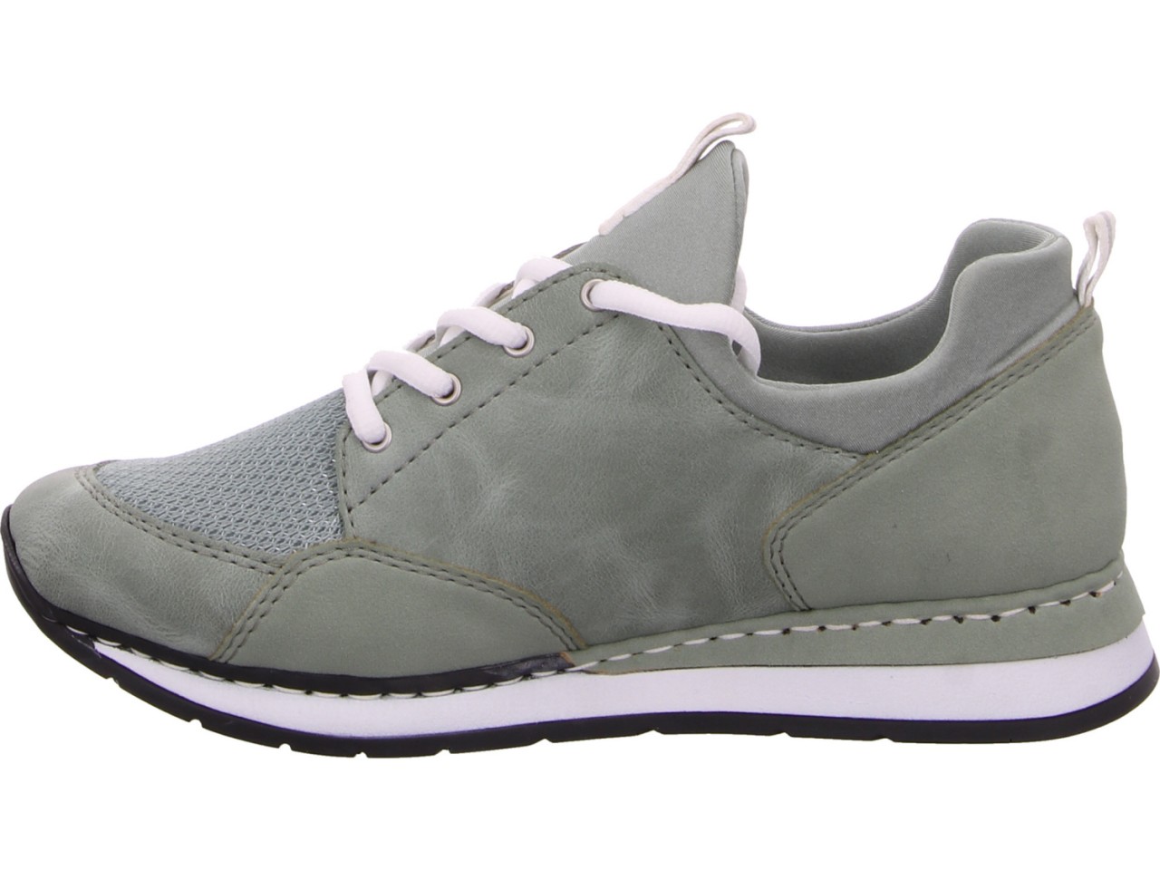 RIEKER Sportliche Slipper grün FSK Damen Halbschuhe