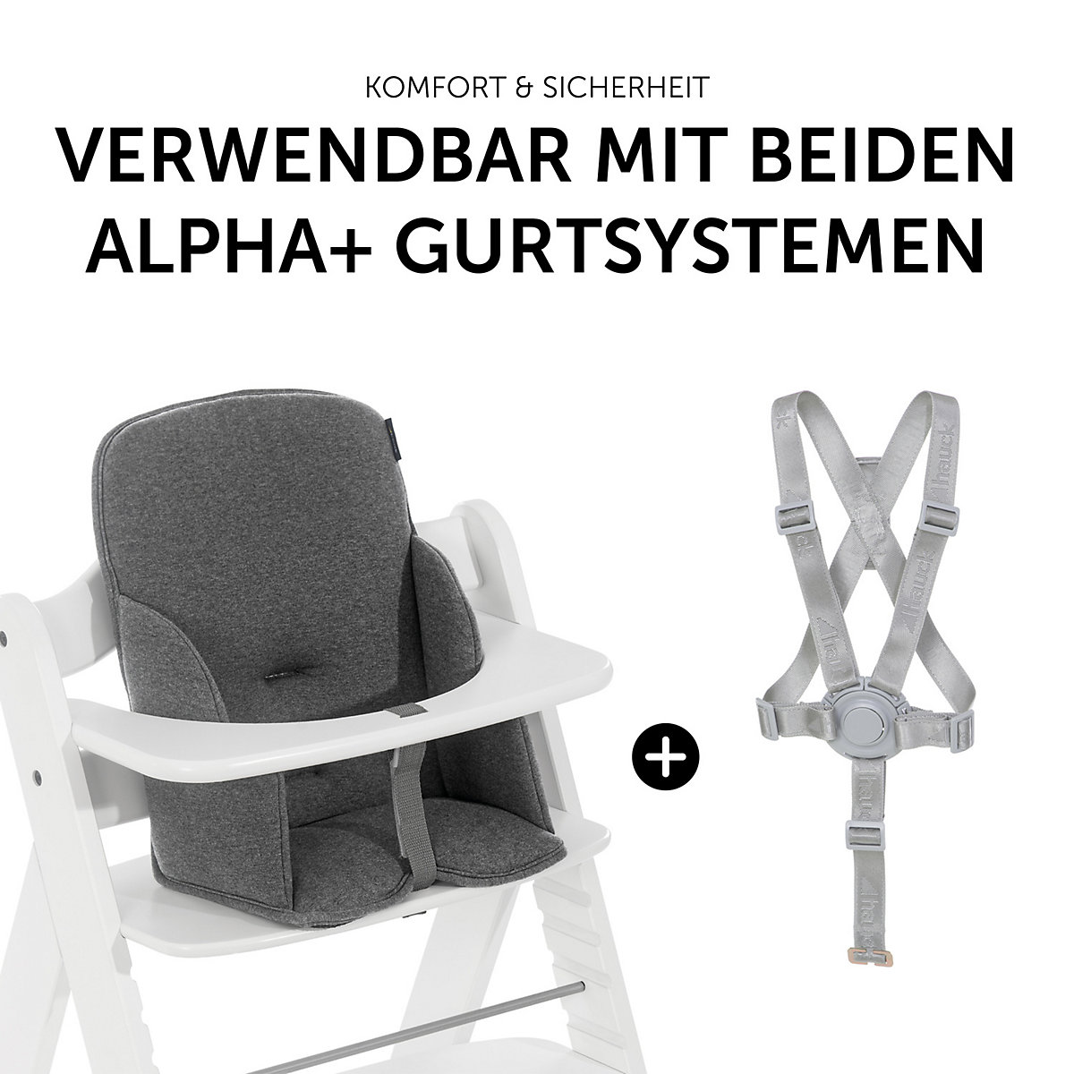 Sitzverkleinerer Alpha cosy Select, Jersey Charcoal
