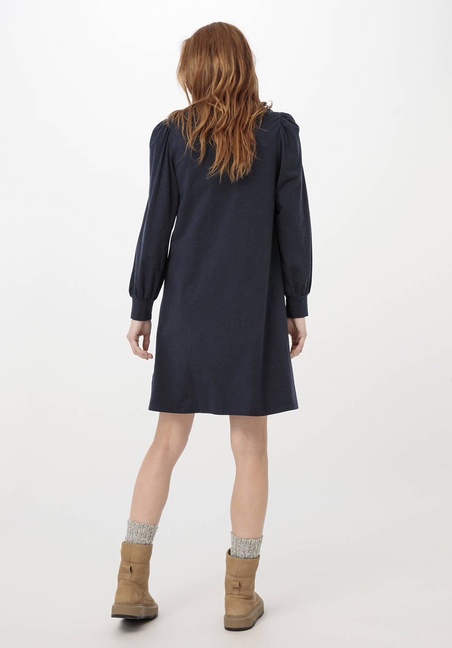 Mini-Kleid aus Bio-Baumwolle mit Bio-Merinowolle