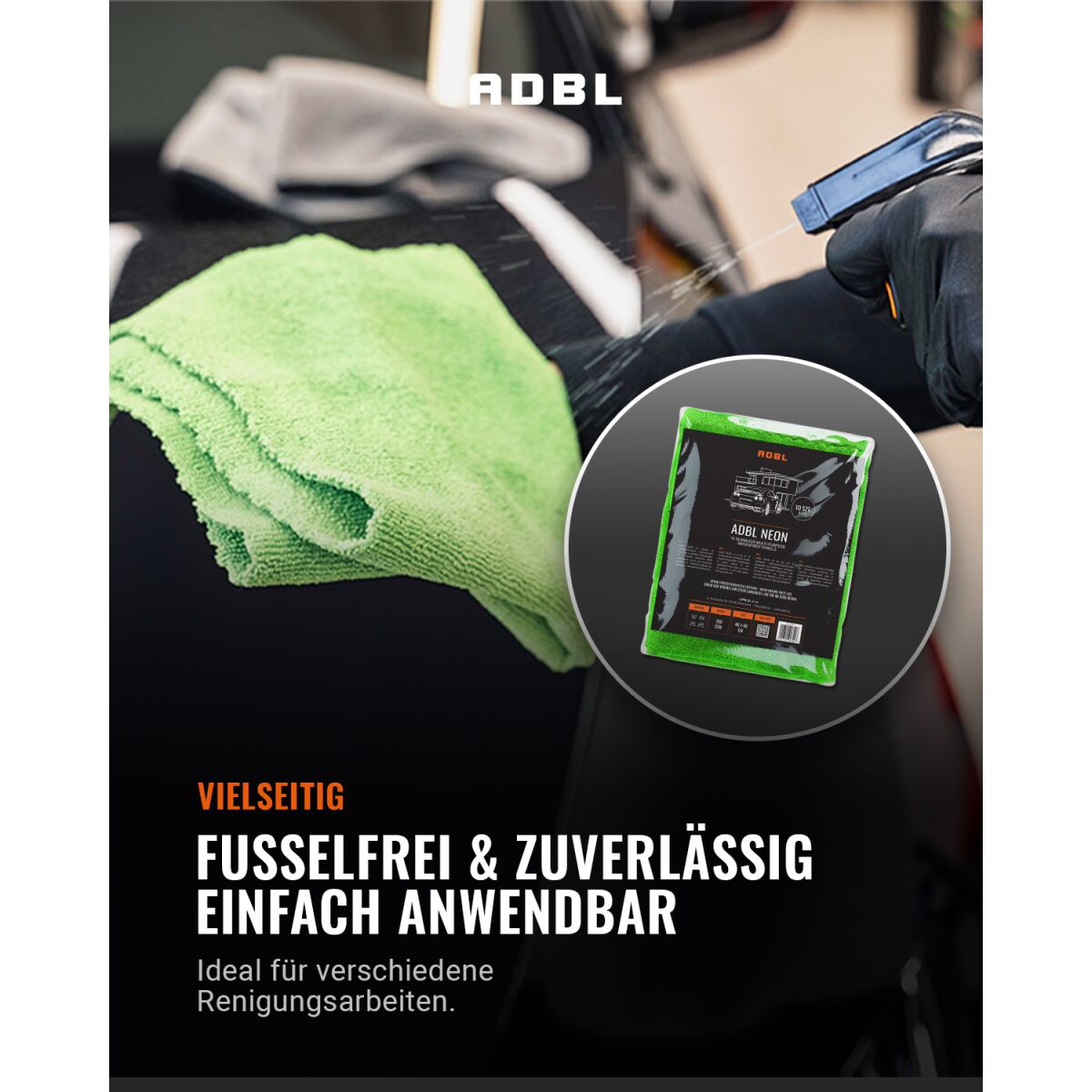 ADBL Neon Mehrzwecktücher 10Stk.