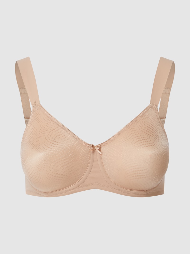 Bügel-BH mit strukturiertem Muster Modell 'Essential Minimizer' in beige