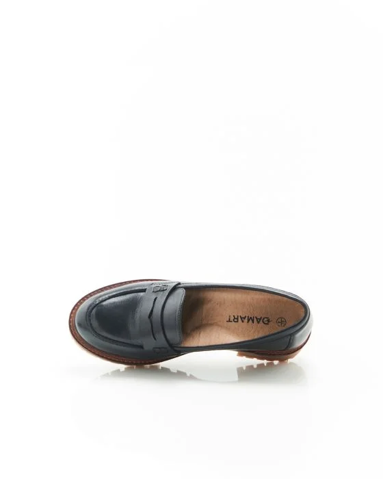 Mocassins crantés en cuir Amortyl