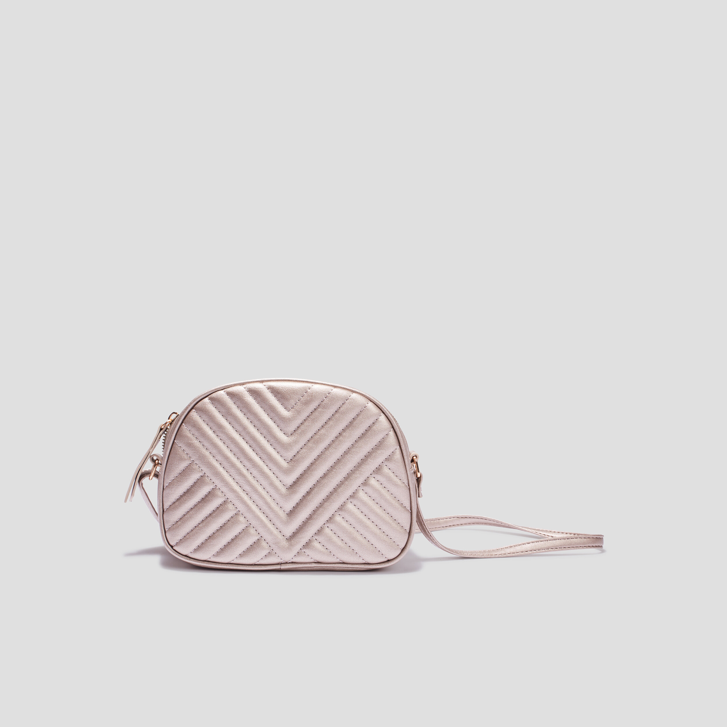 Sac en bandoulière matelassé irisé couleur or femme | La Halle