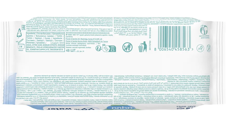 Pampers Harmonie aqua Feuchttücher