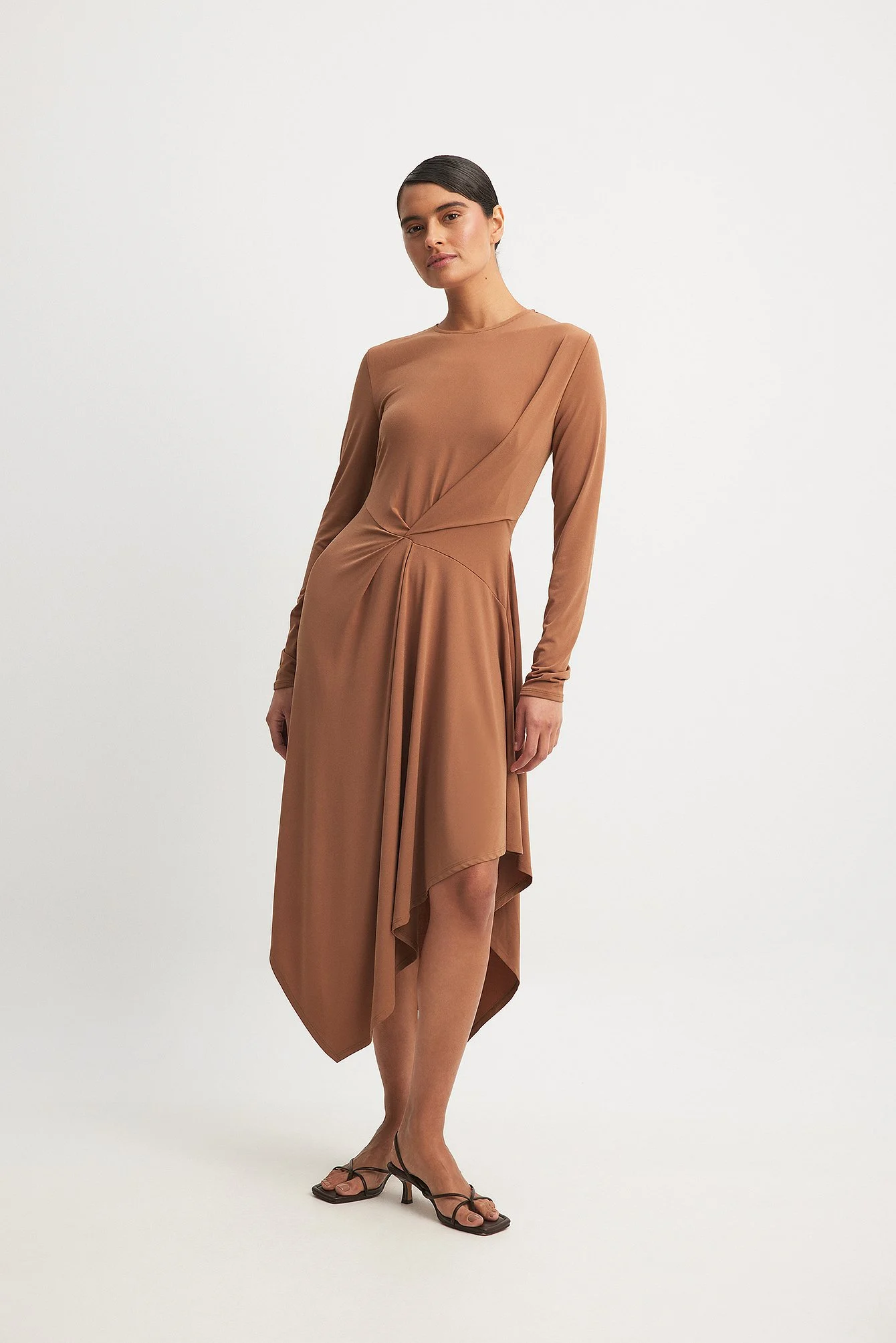 Draped Midi Dress