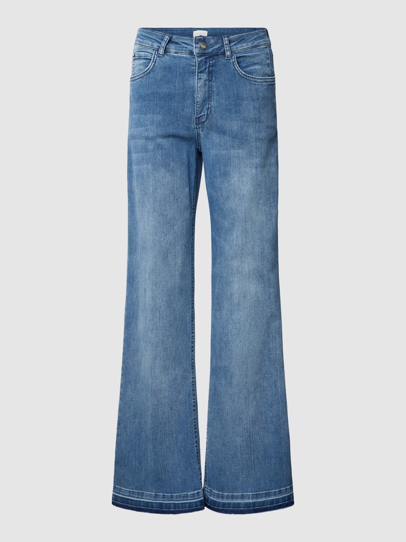 Jeans mit Label-Patch in jeans