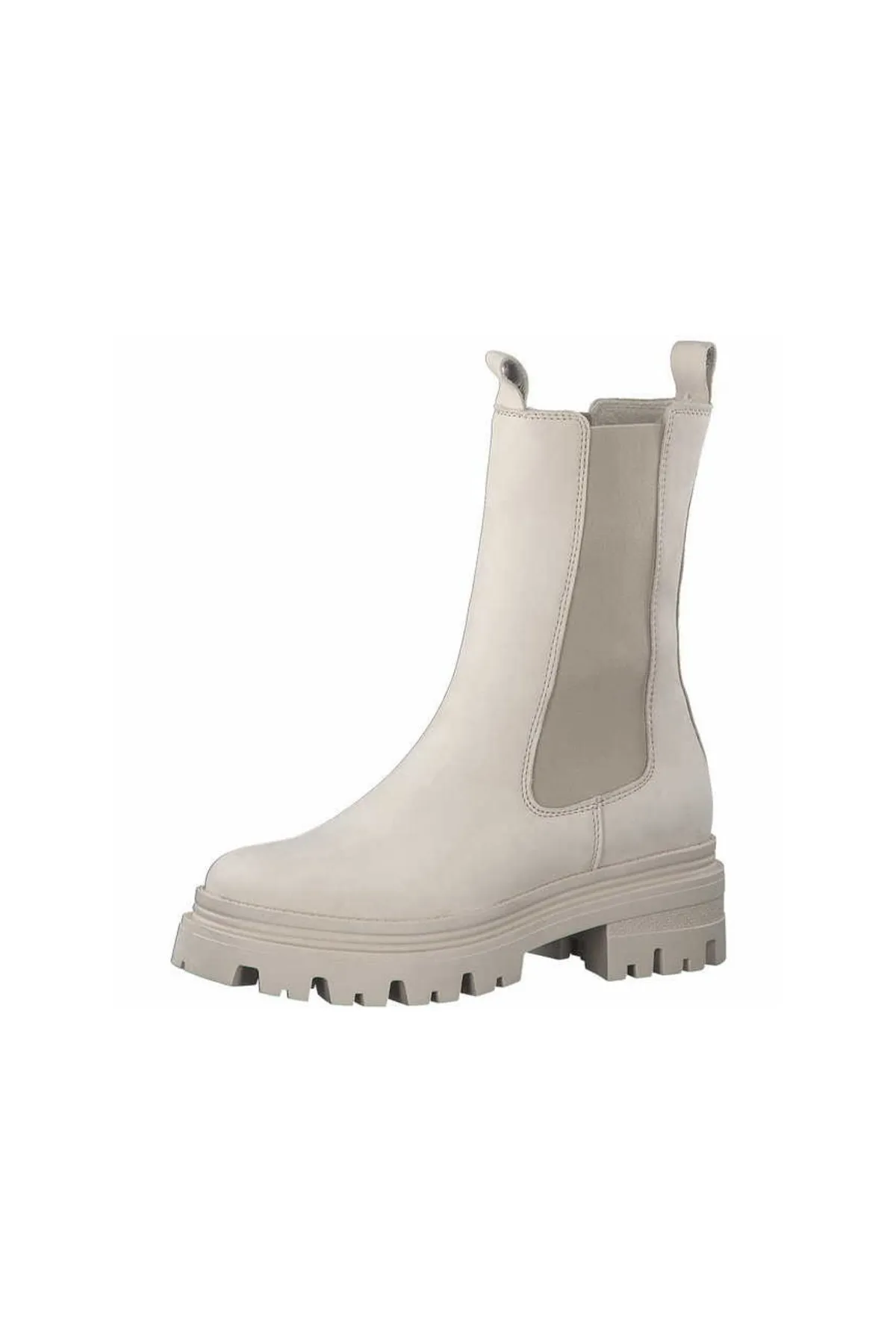 Tamaris  Stiefelette - Beige - Flacher Absatz