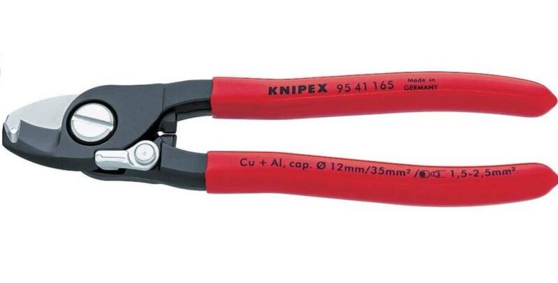 Knipex Kabelschneider 95 41 165 Werkzeugstahl Schwarz