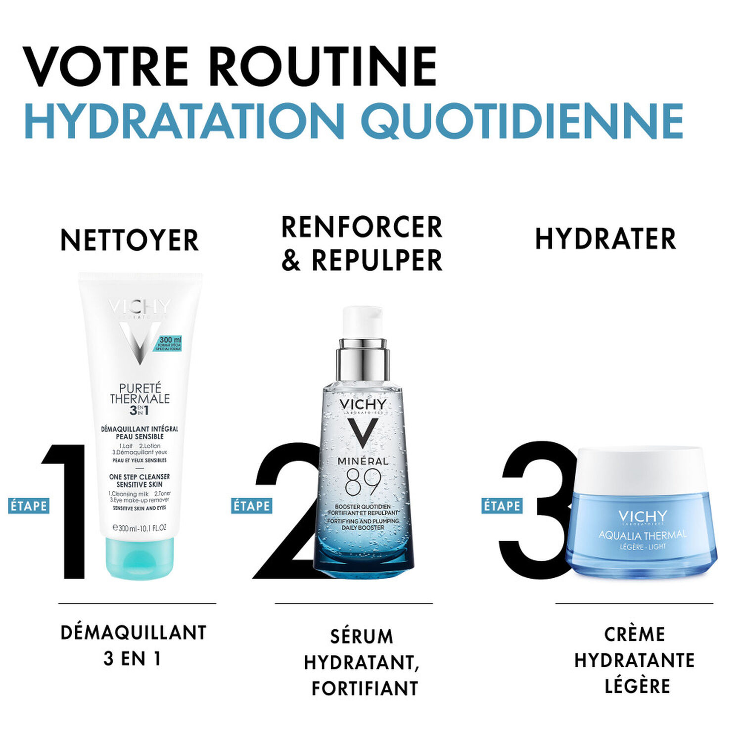 Vichy Mineral 89 Booster Quotidien Fortifiant et Repulpant 50 ml