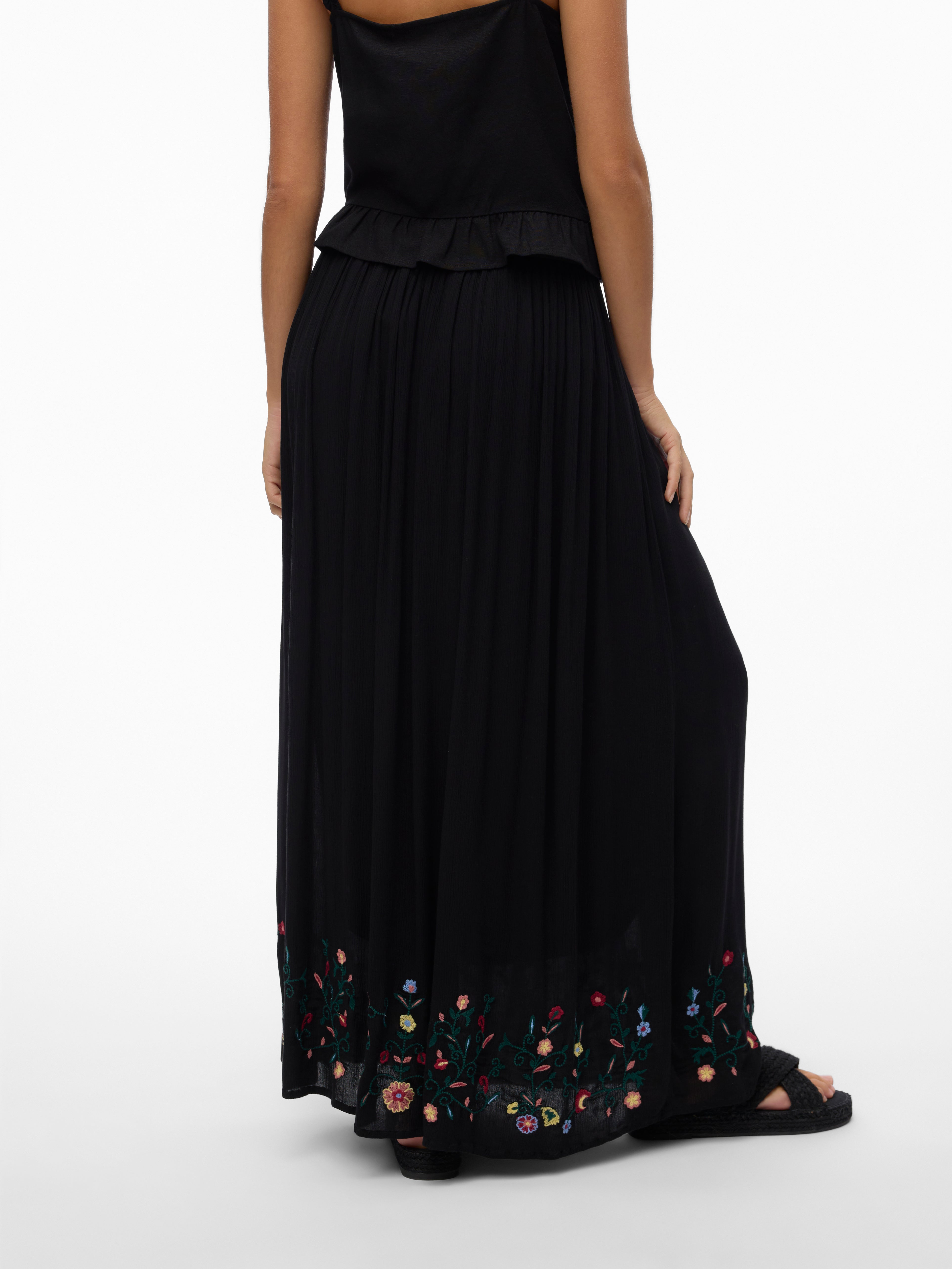 VMSINA Hohe Taille Langer Rock