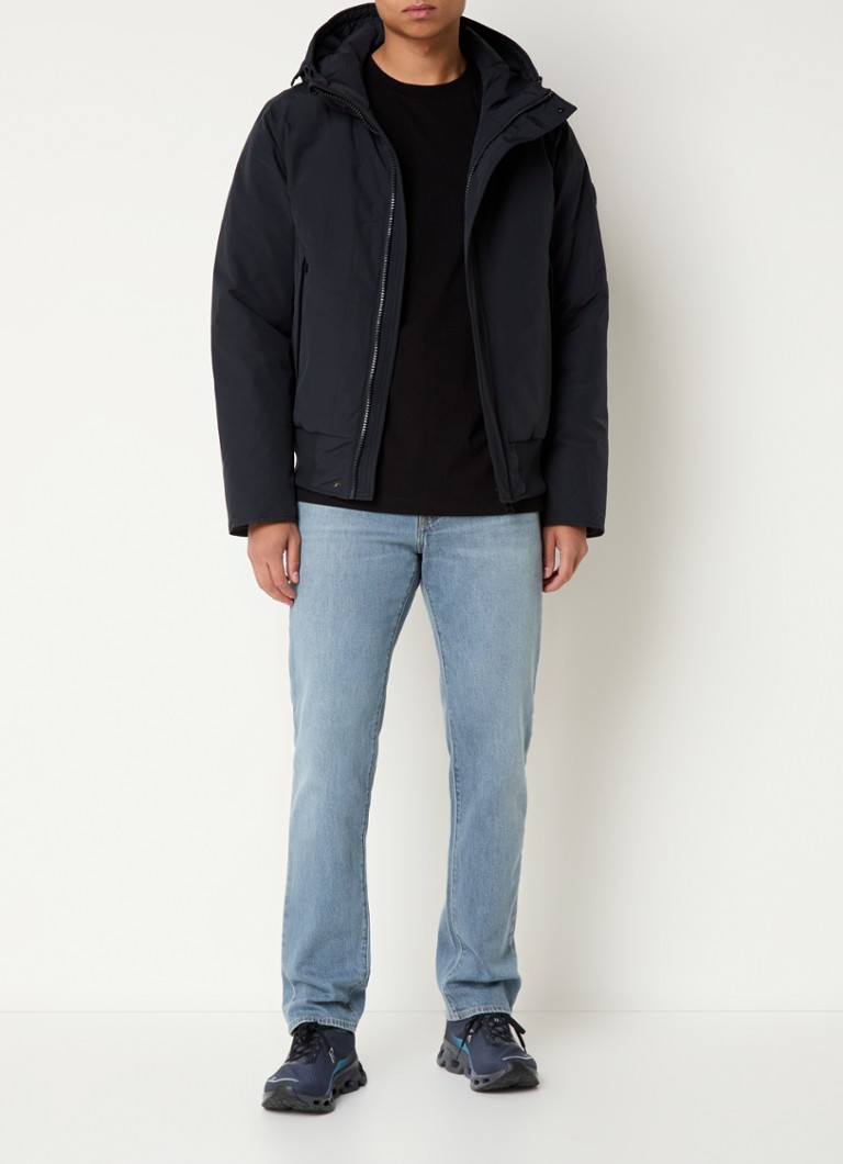 Airforce Padded jacket with hood and zip pockets