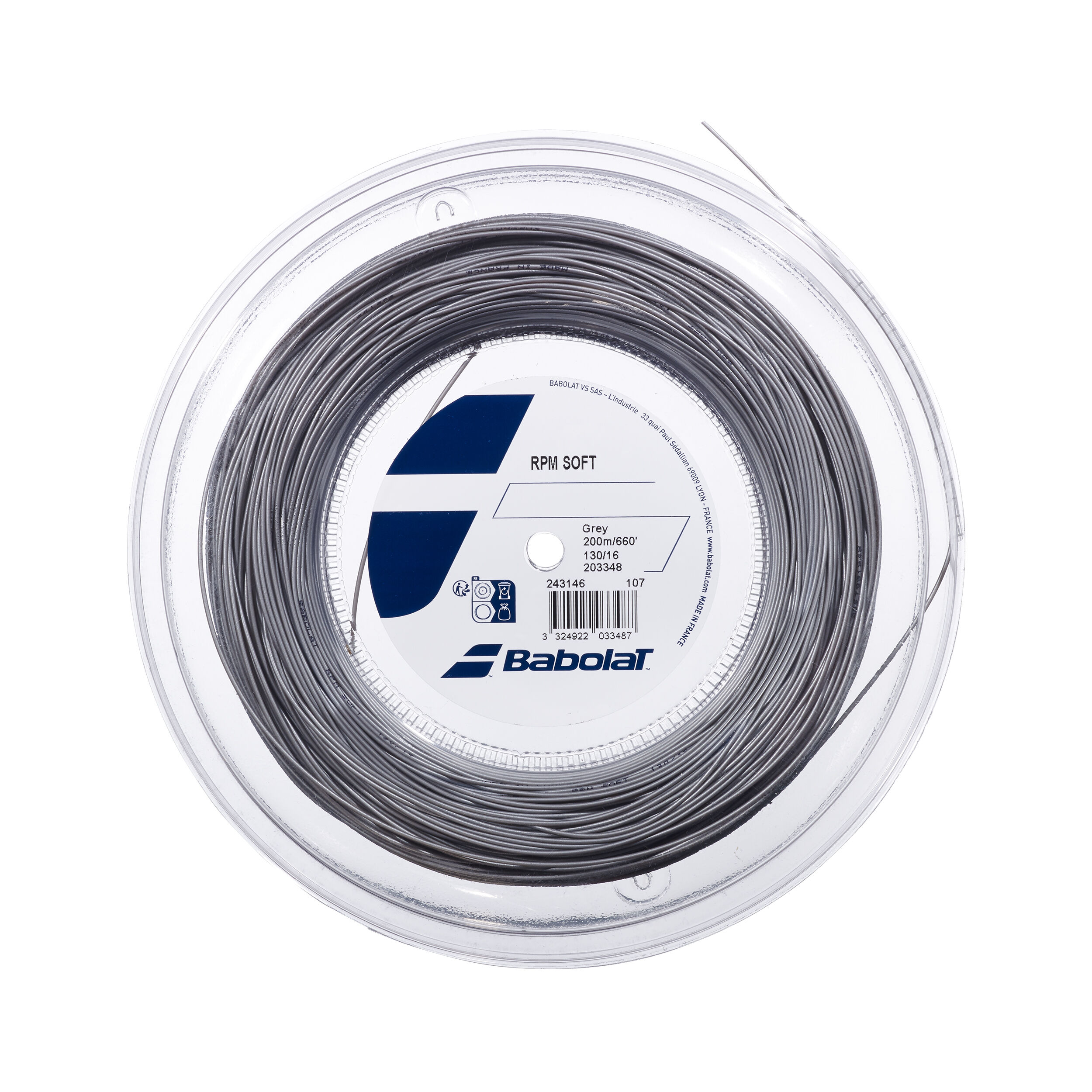 RPM Soft Saitenrolle 200m - Grau