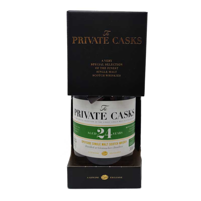 Speyside Single Malt Scotch Whisky Distilled at Glentauchers Distillery Single Cask, 24 Jahre, (500 ml) # 1900017 Rumfass gereift