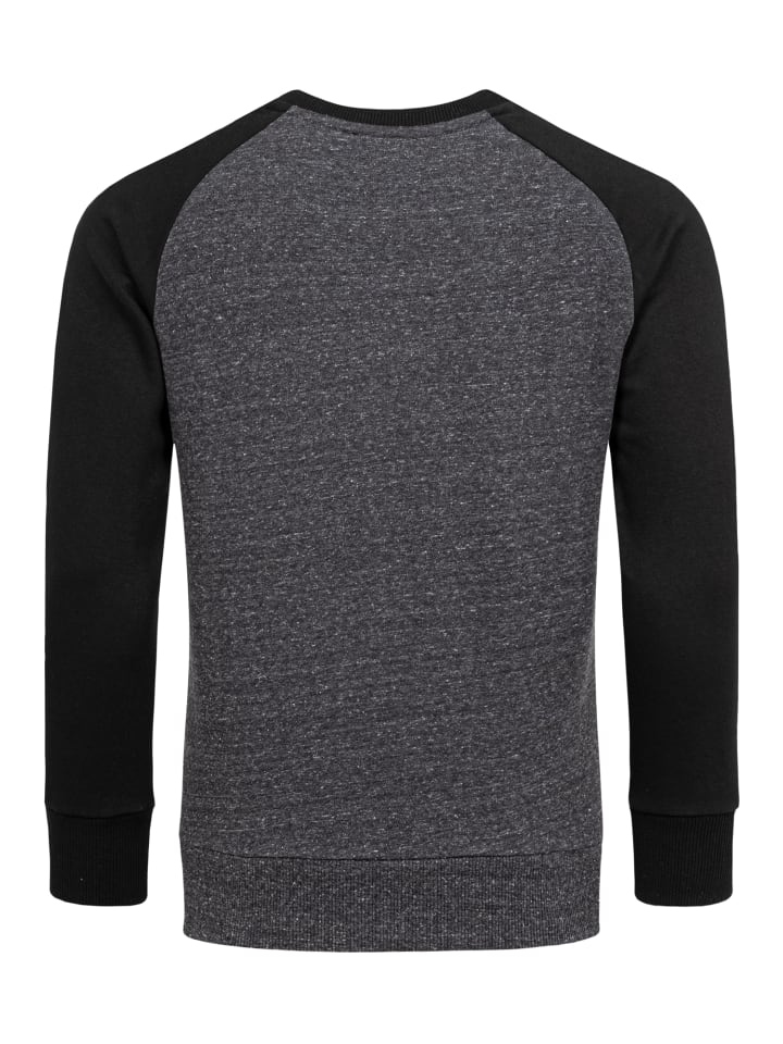 Amaci&Sons Pullover mit Rundhalsausschnitt ELGIN in Schwarz/Schwarz günstig kaufen