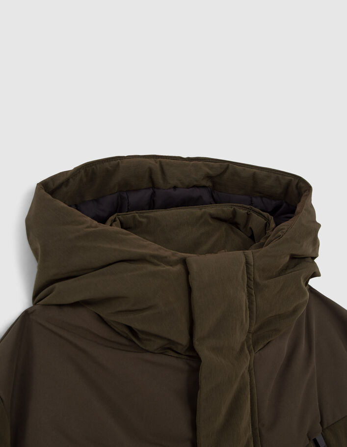 Parka kaki maxi zips waterproof garçon