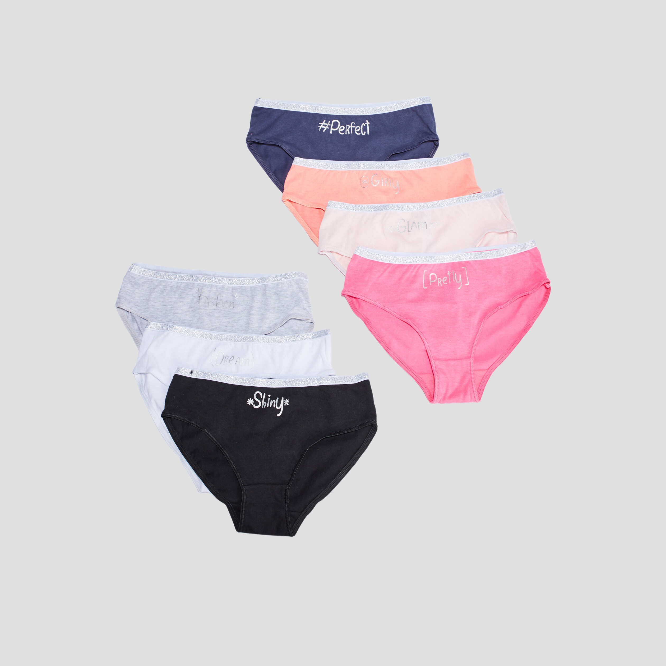 Lot 7 culottes rose clair fille | La Halle